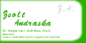 zsolt andraska business card